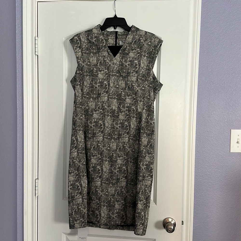COPY - MM LaFleur Aditi Dress, black/cream Crackle, 16, NWT